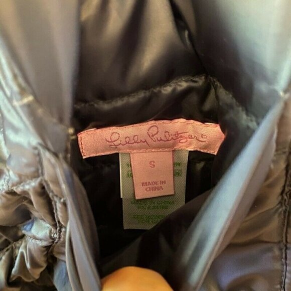 Lilly Pulitzer Womens Lilah Reversible Down Coat Jacket Small - Picture 7 of 11
